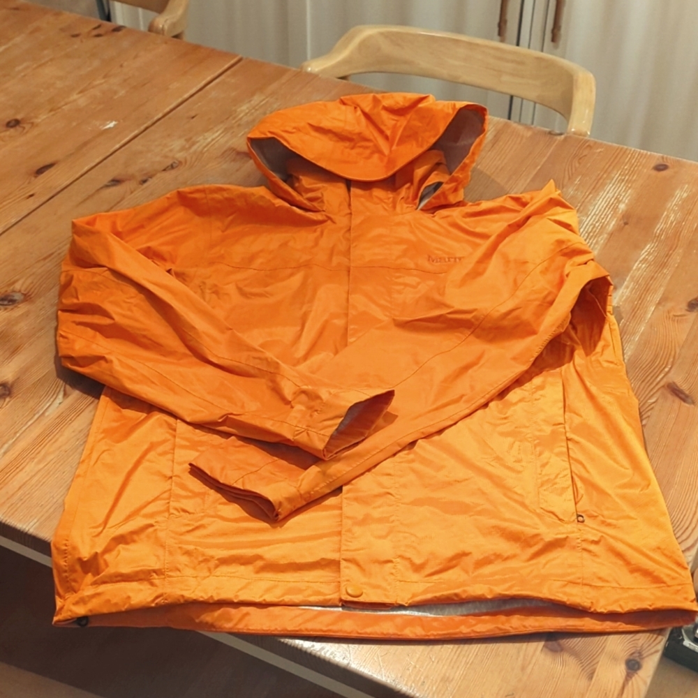 Marmot Orange Raincoat